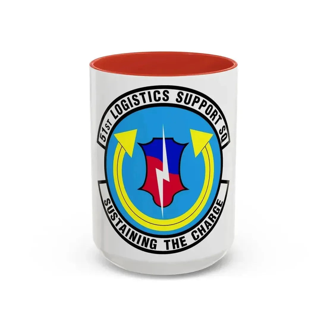 51st Logistics Support Squadron (U.S. Air Force) Accent Coffee Mug 15oz Red - Go Mug Yourself