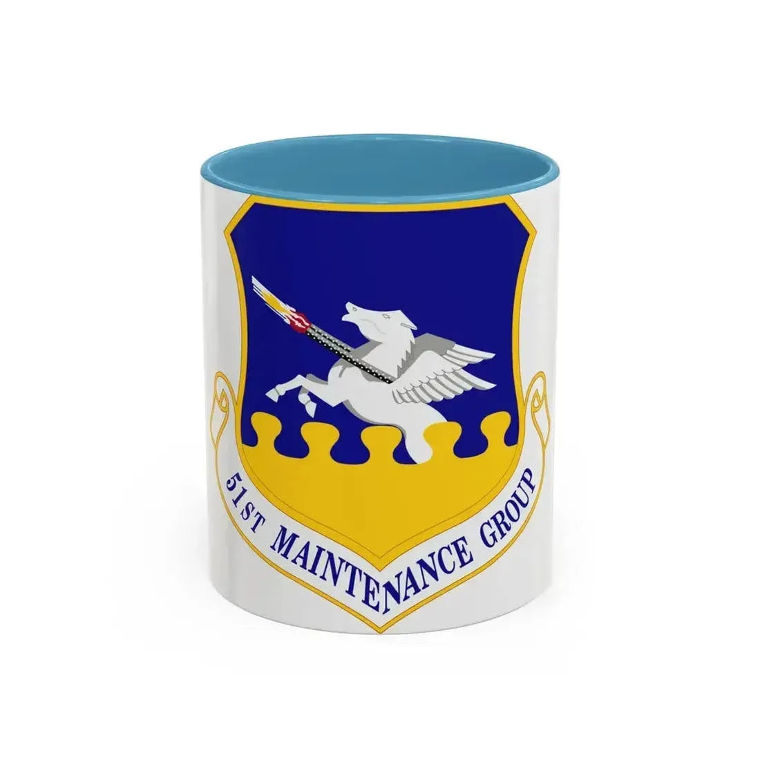 51st Maintenance Group (U.S. Air Force) Accent Coffee Mug 11oz Light Blue - Go Mug Yourself