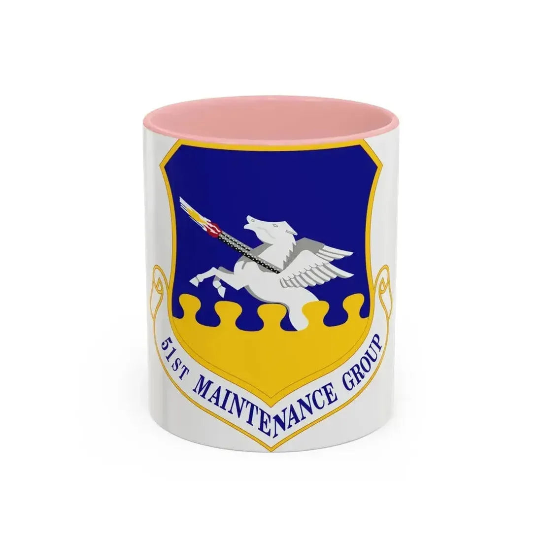 51st Maintenance Group (U.S. Air Force) Accent Coffee Mug 11oz Pink - Go Mug Yourself