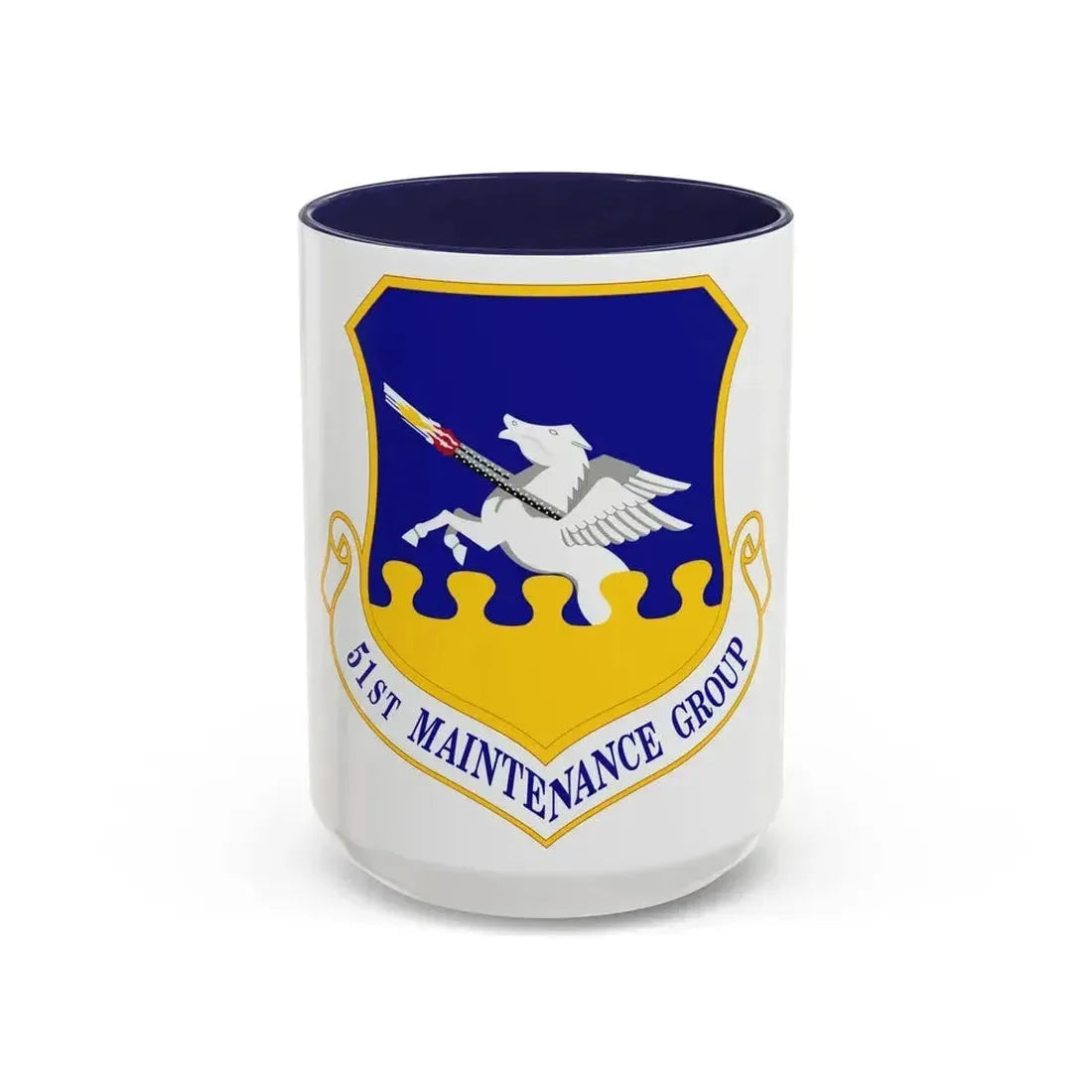 51st Maintenance Group (U.S. Air Force) Accent Coffee Mug 15oz Navy - Go Mug Yourself