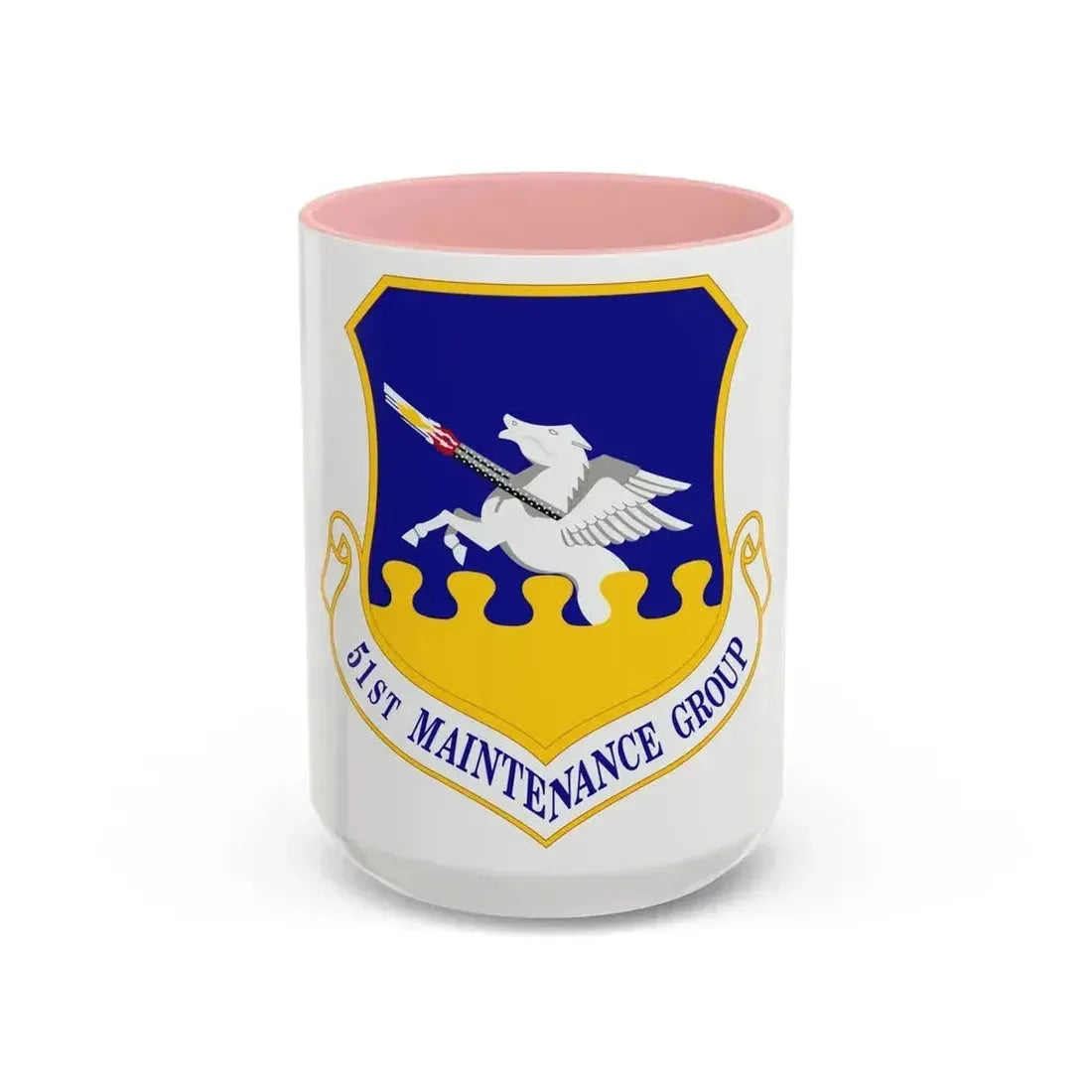 51st Maintenance Group (U.S. Air Force) Accent Coffee Mug 15oz Pink - Go Mug Yourself
