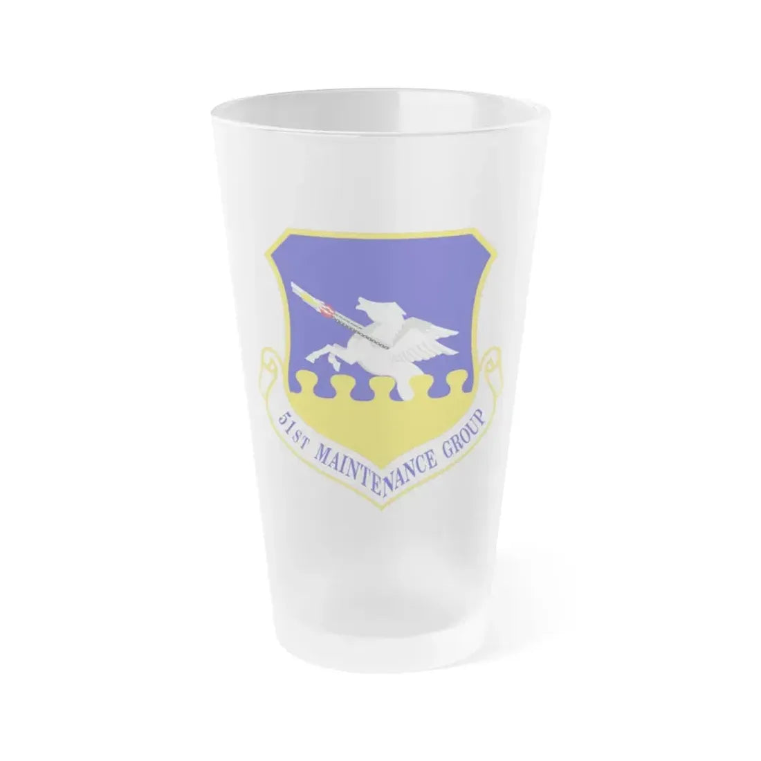 51st Maintenance Group (U.S. Air Force) Frosted Pint Glass 16oz 16oz Frosted - Go Mug Yourself