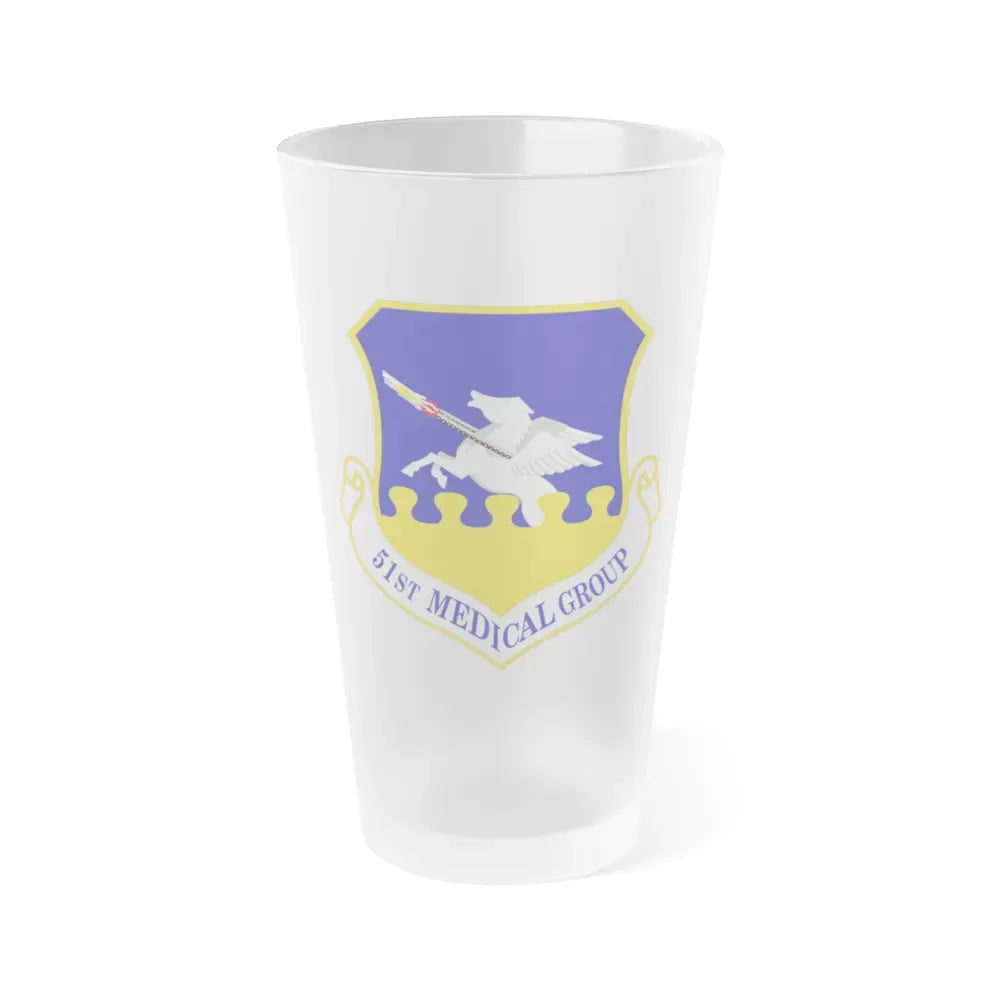 51st Medical Group (U.S. Air Force) Frosted Pint Glass 16oz Default Title - Go Mug Yourself