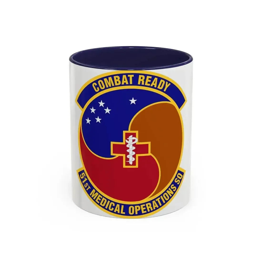 51st Medical Operations Squadron (U.S. Air Force) Accent Coffee Mug 11oz Navy - Go Mug Yourself