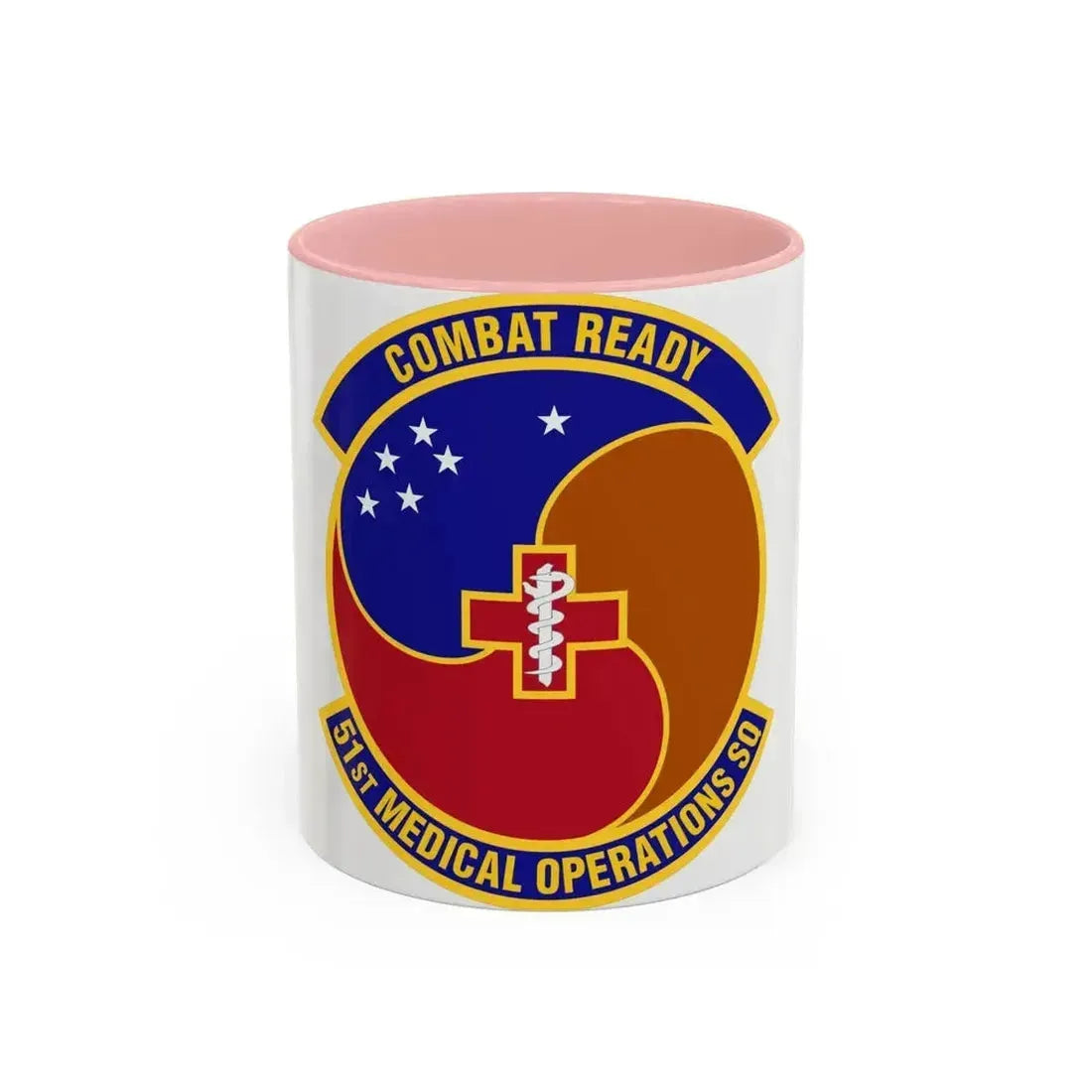 51st Medical Operations Squadron (U.S. Air Force) Accent Coffee Mug 11oz Pink - Go Mug Yourself