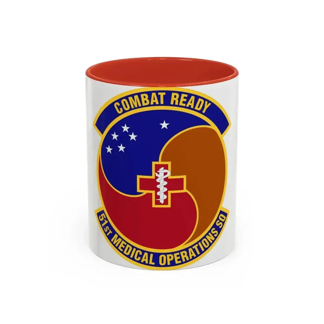 51st Medical Operations Squadron (U.S. Air Force) Accent Coffee Mug 11oz Red - Go Mug Yourself