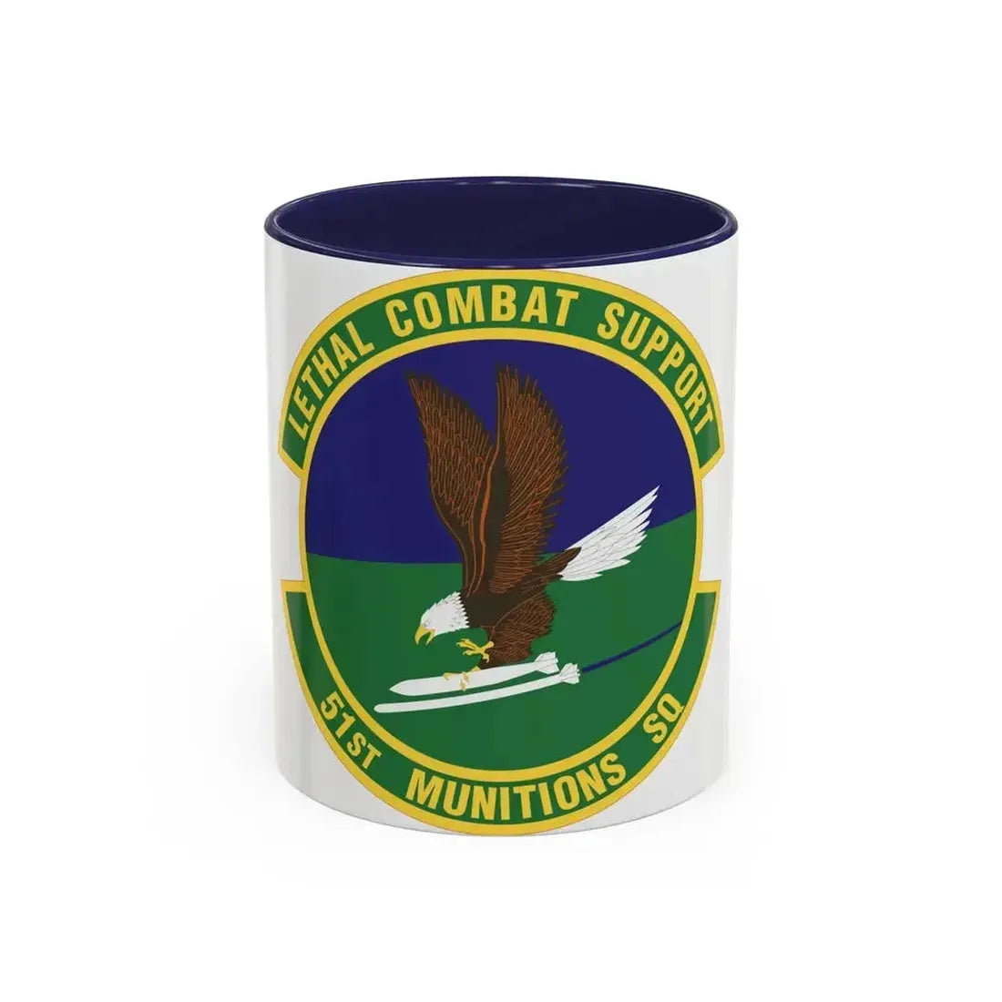 51st Munitions Squadron (U.S. Air Force) Accent Coffee Mug 11oz Navy - Go Mug Yourself