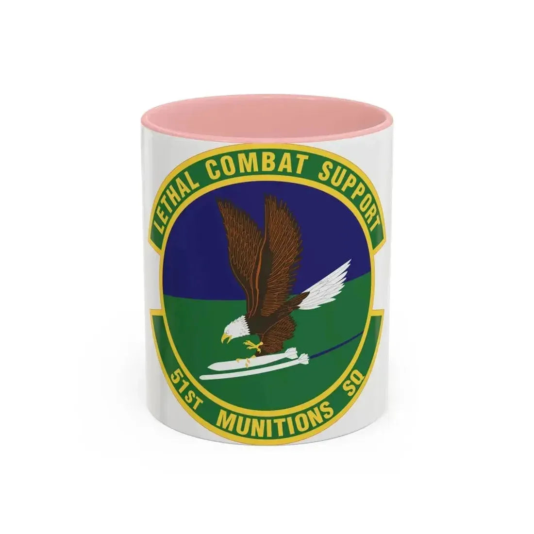 51st Munitions Squadron (U.S. Air Force) Accent Coffee Mug 11oz Pink - Go Mug Yourself