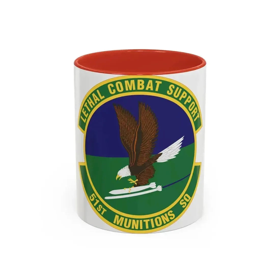51st Munitions Squadron (U.S. Air Force) Accent Coffee Mug 11oz Red - Go Mug Yourself