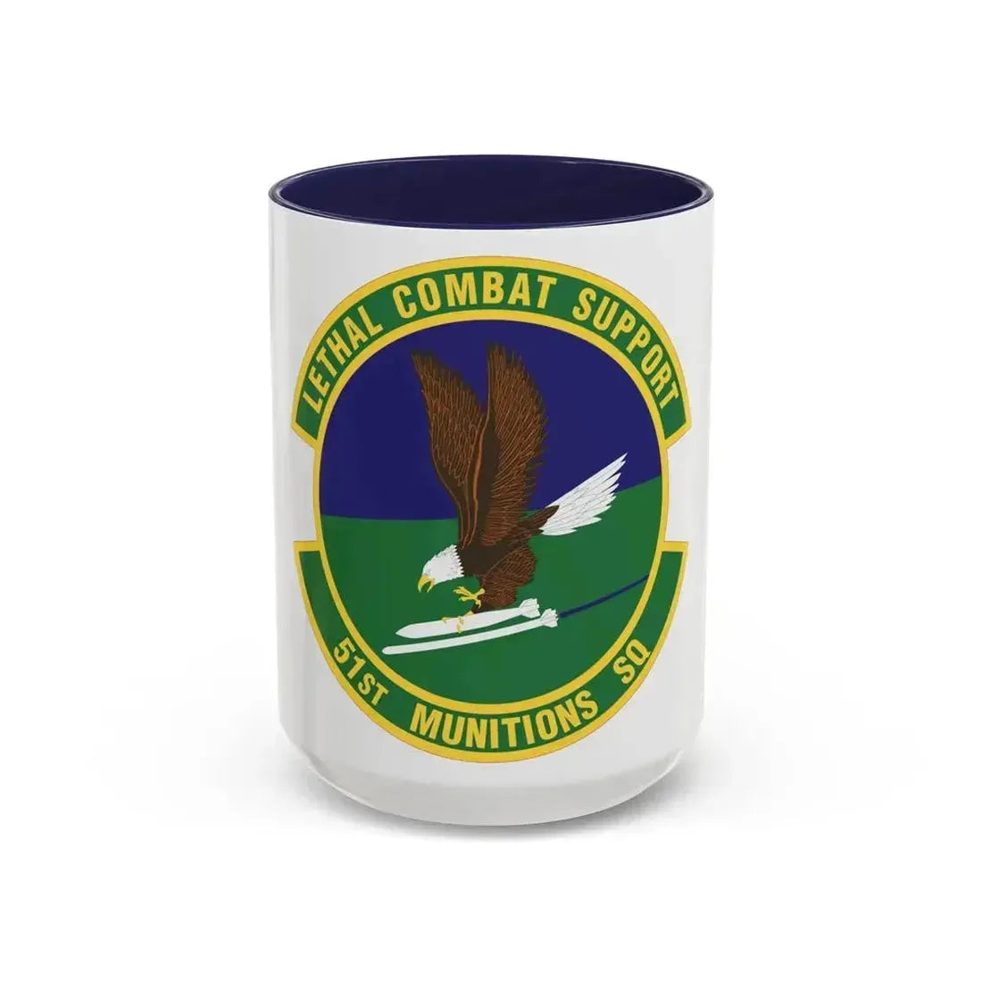 51st Munitions Squadron (U.S. Air Force) Accent Coffee Mug 15oz Navy - Go Mug Yourself