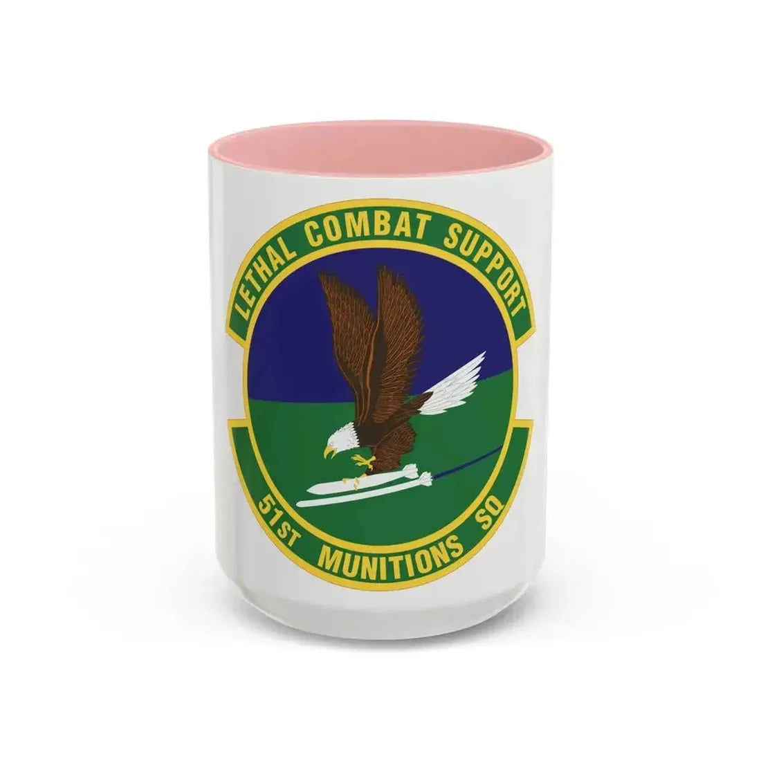 51st Munitions Squadron (U.S. Air Force) Accent Coffee Mug 15oz Pink - Go Mug Yourself