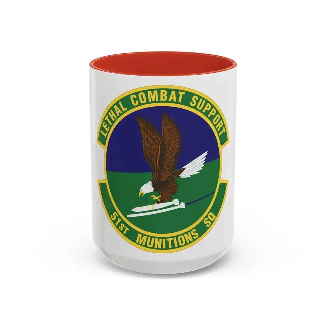 51st Munitions Squadron (U.S. Air Force) Accent Coffee Mug 15oz Red - Go Mug Yourself