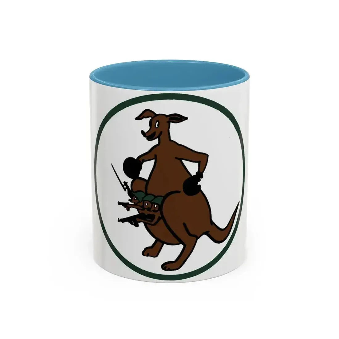 52 Airlift Squadron AMC (U.S. Air Force) Accent Coffee Mug 11oz Light Blue - Go Mug Yourself