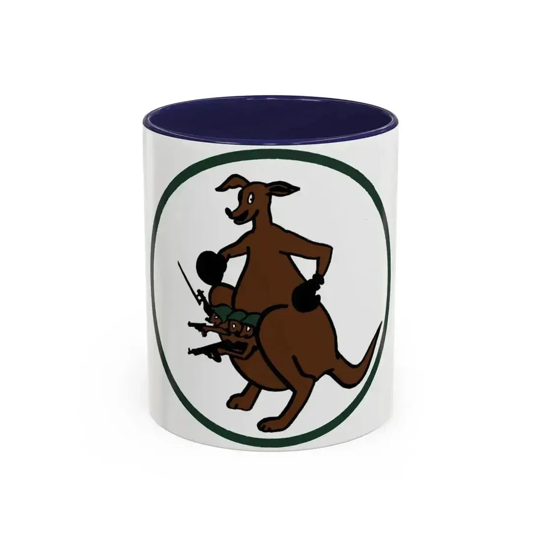 52 Airlift Squadron AMC (U.S. Air Force) Accent Coffee Mug 11oz Navy - Go Mug Yourself