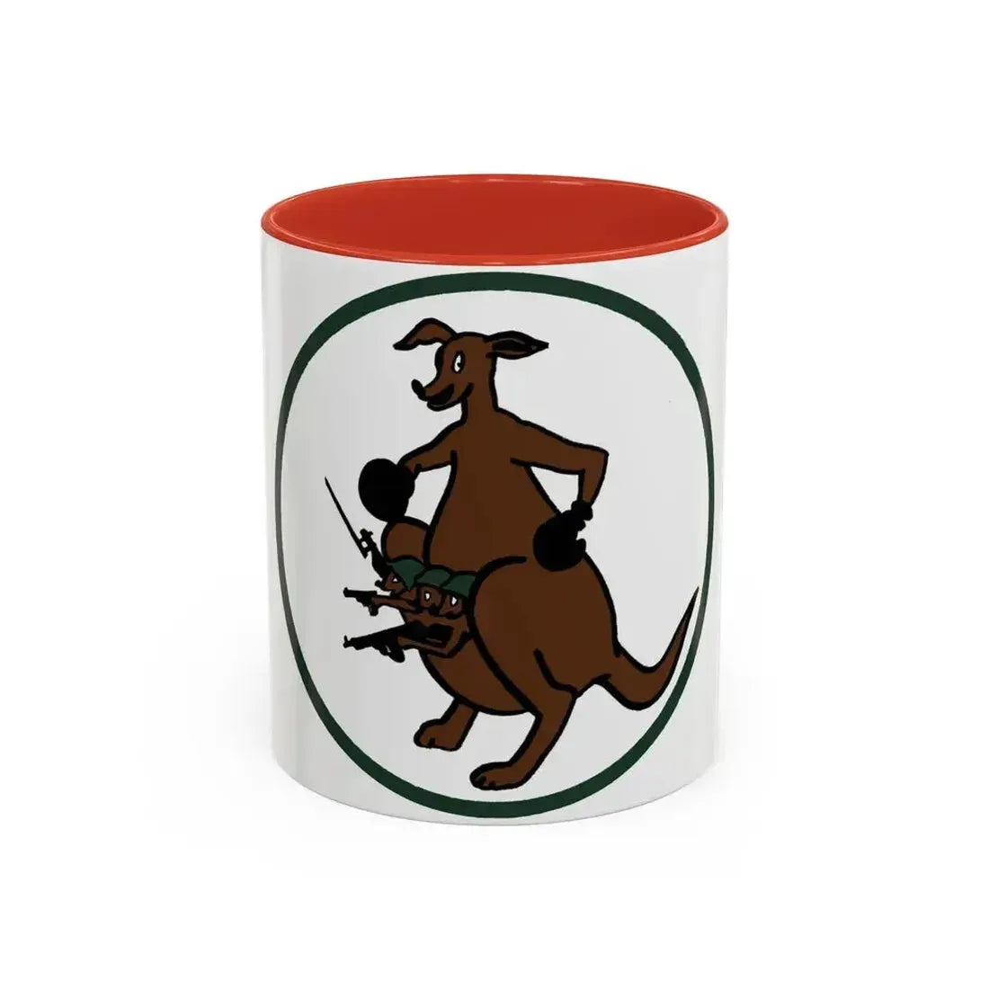 52 Airlift Squadron AMC (U.S. Air Force) Accent Coffee Mug 11oz Red - Go Mug Yourself