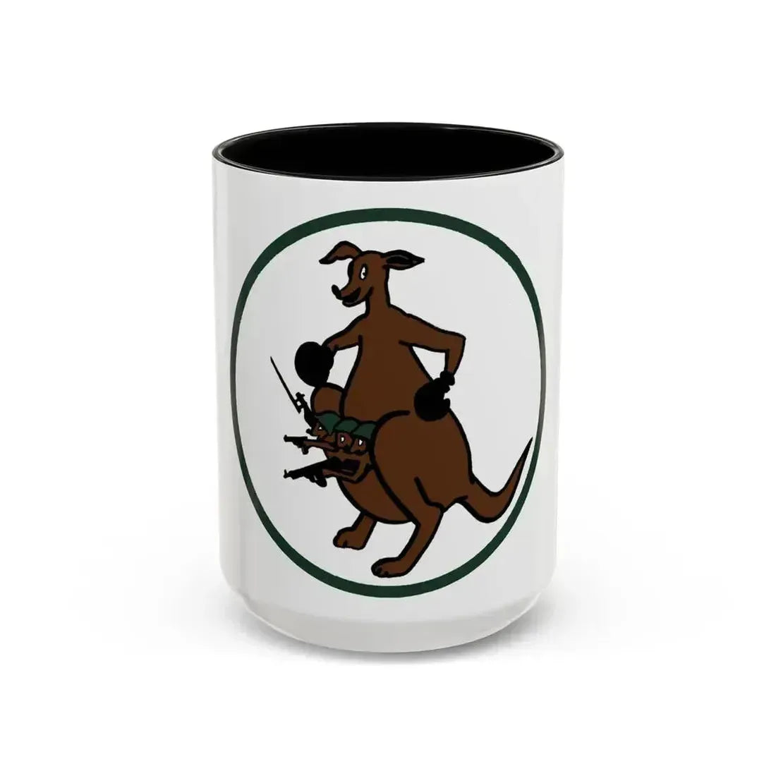 52 Airlift Squadron AMC (U.S. Air Force) Accent Coffee Mug 15oz Black - Go Mug Yourself