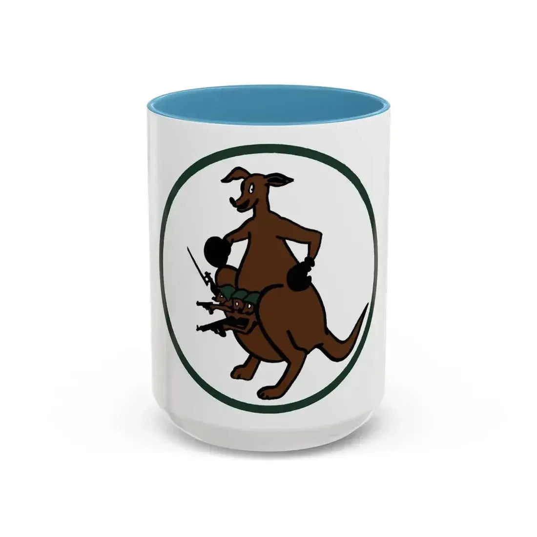 52 Airlift Squadron AMC (U.S. Air Force) Accent Coffee Mug 15oz Light Blue - Go Mug Yourself