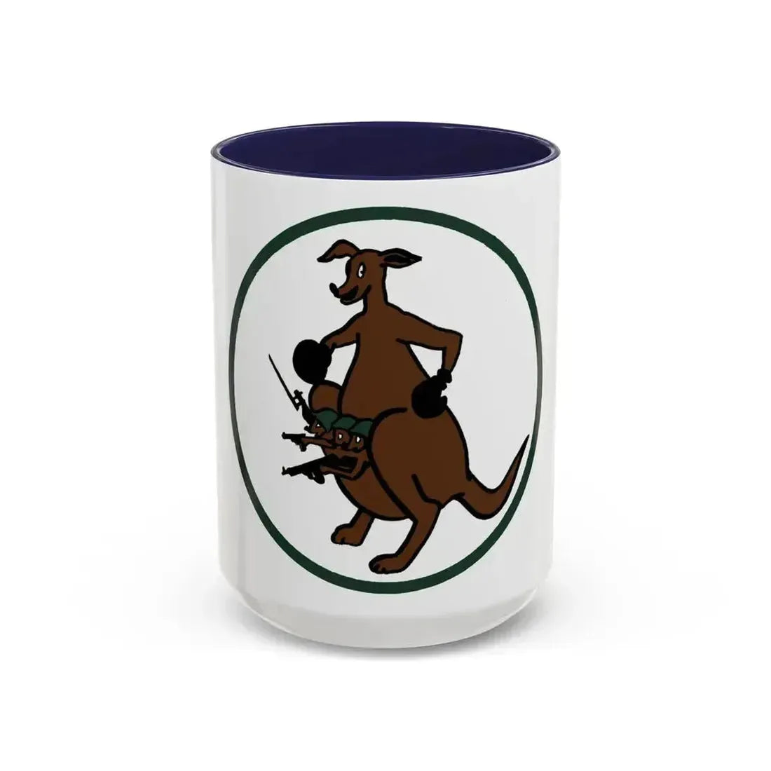 52 Airlift Squadron AMC (U.S. Air Force) Accent Coffee Mug 15oz Navy - Go Mug Yourself