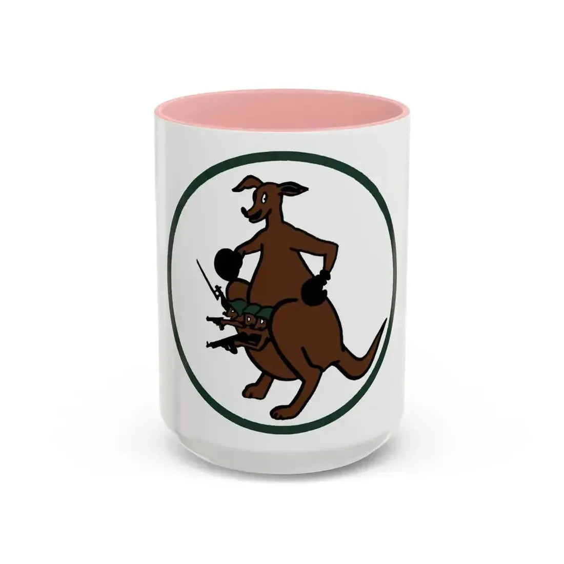 52 Airlift Squadron AMC (U.S. Air Force) Accent Coffee Mug 15oz Pink - Go Mug Yourself