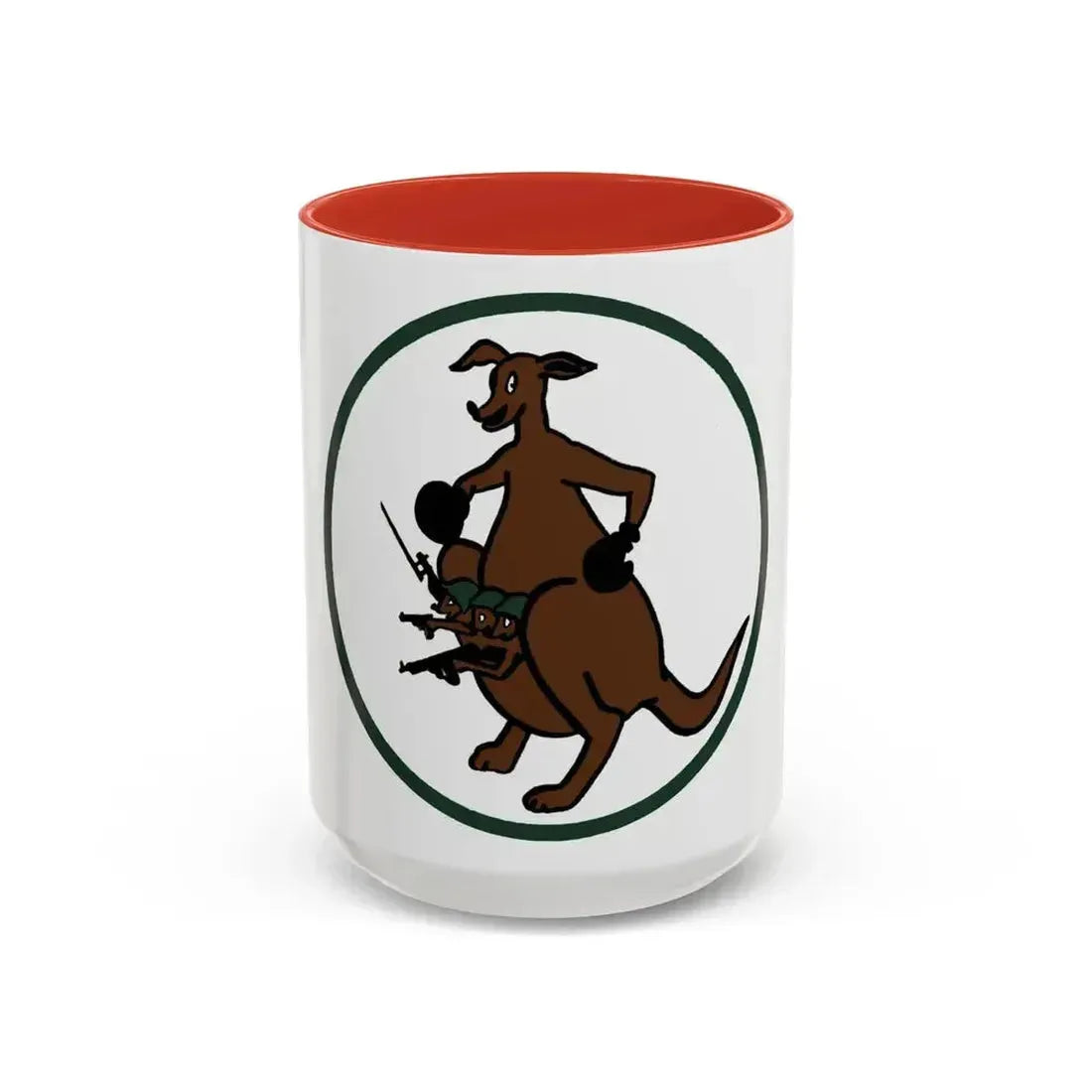52 Airlift Squadron AMC (U.S. Air Force) Accent Coffee Mug 15oz Red - Go Mug Yourself