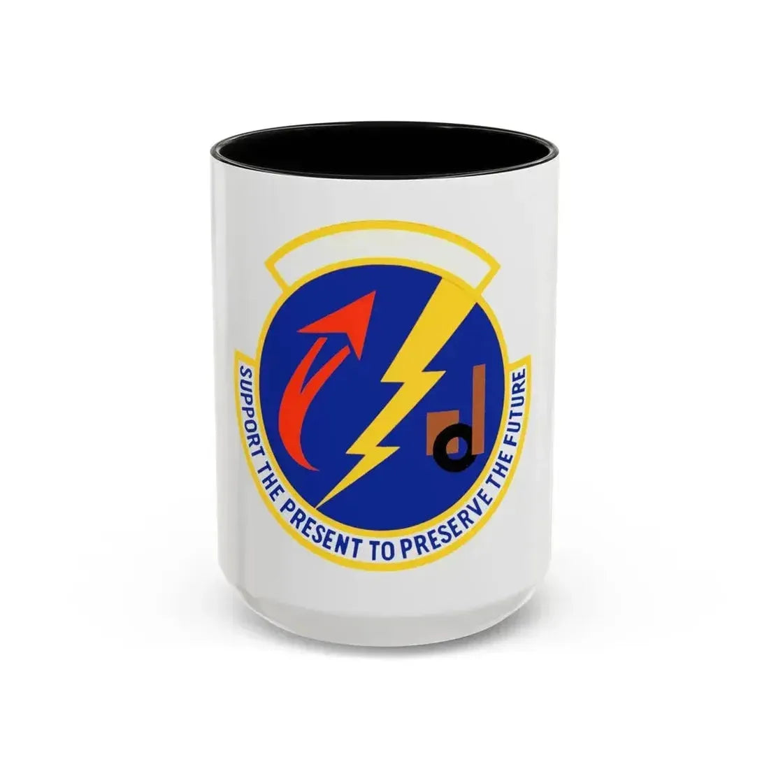 52 Logistics Readiness Sq USAFE (U.S. Air Force) Accent Coffee Mug 15oz Black - Go Mug Yourself