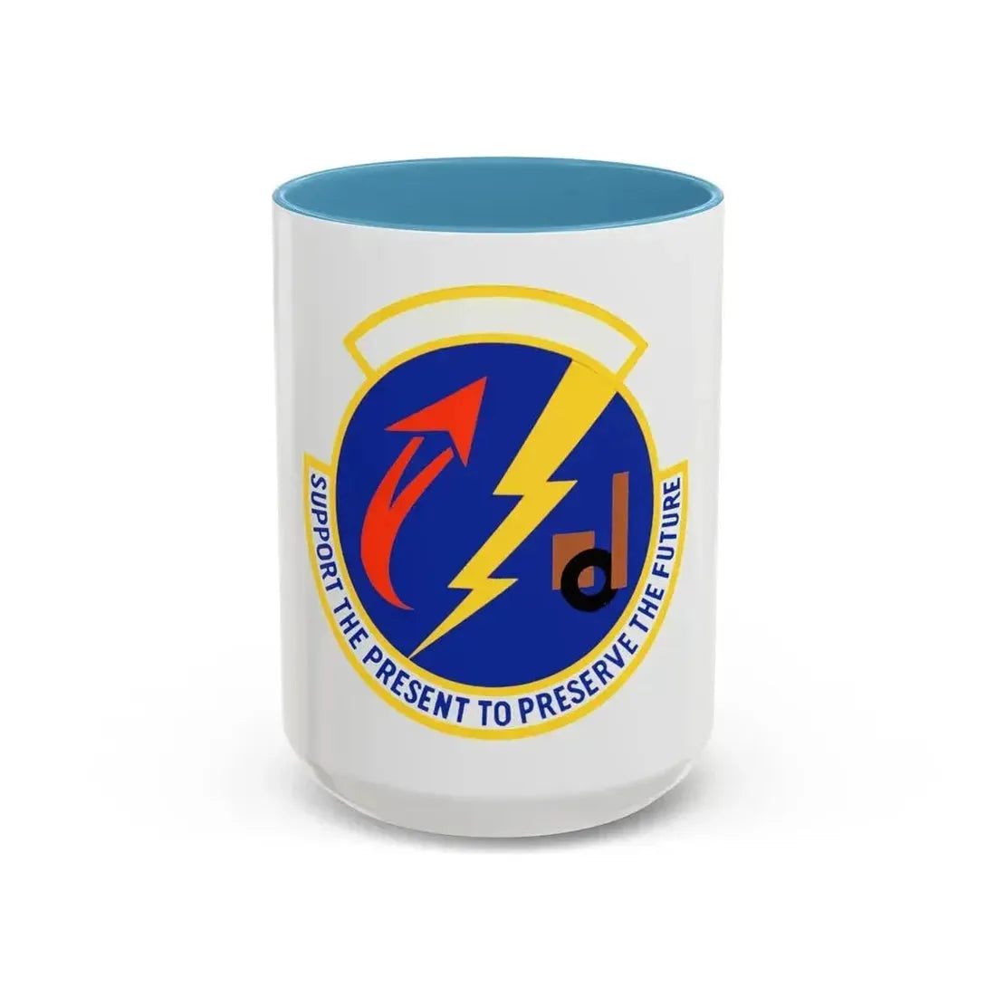 52 Logistics Readiness Sq USAFE (U.S. Air Force) Accent Coffee Mug 15oz Light Blue - Go Mug Yourself
