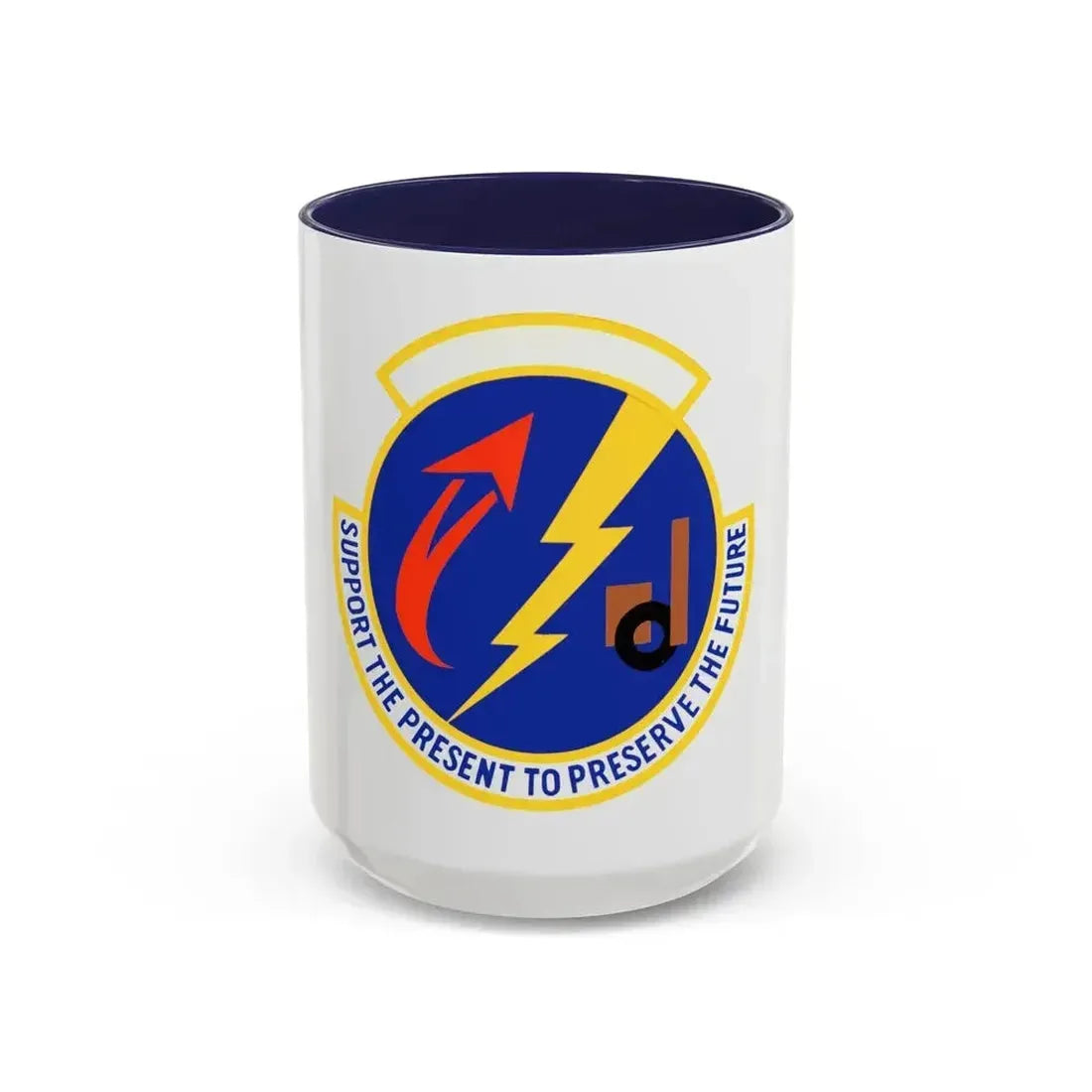 52 Logistics Readiness Sq USAFE (U.S. Air Force) Accent Coffee Mug 15oz Navy - Go Mug Yourself