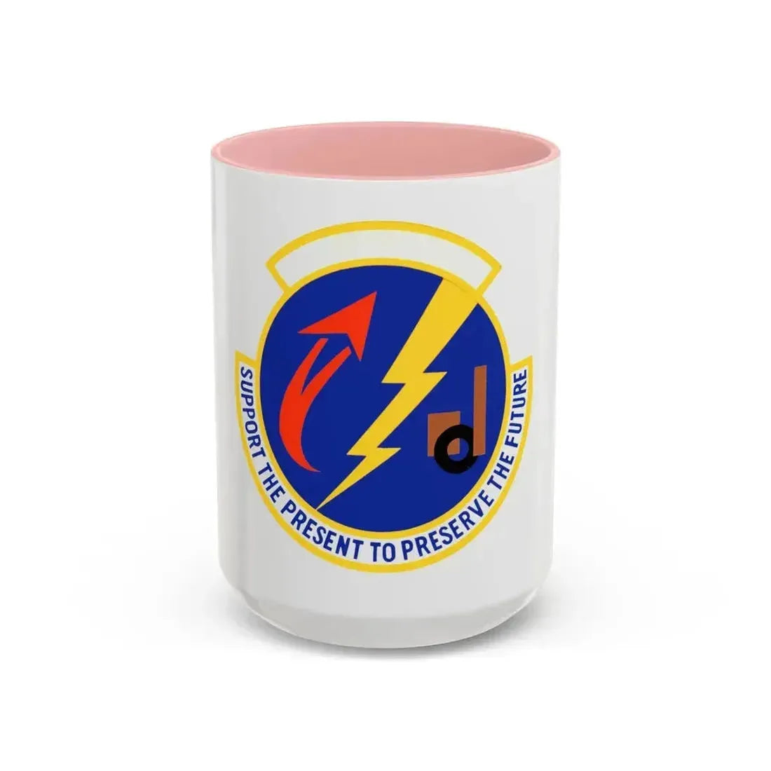 52 Logistics Readiness Sq USAFE (U.S. Air Force) Accent Coffee Mug 15oz Pink - Go Mug Yourself
