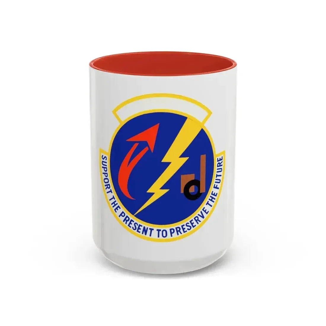 52 Logistics Readiness Sq USAFE (U.S. Air Force) Accent Coffee Mug 15oz Red - Go Mug Yourself
