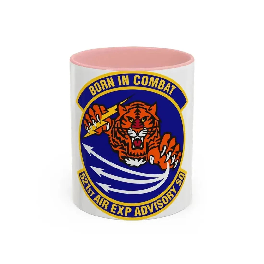 521st Air Expeditionary Advisory Squadron (U.S. Air Force) Accent Coffee Mug 11oz Pink - Go Mug Yourself