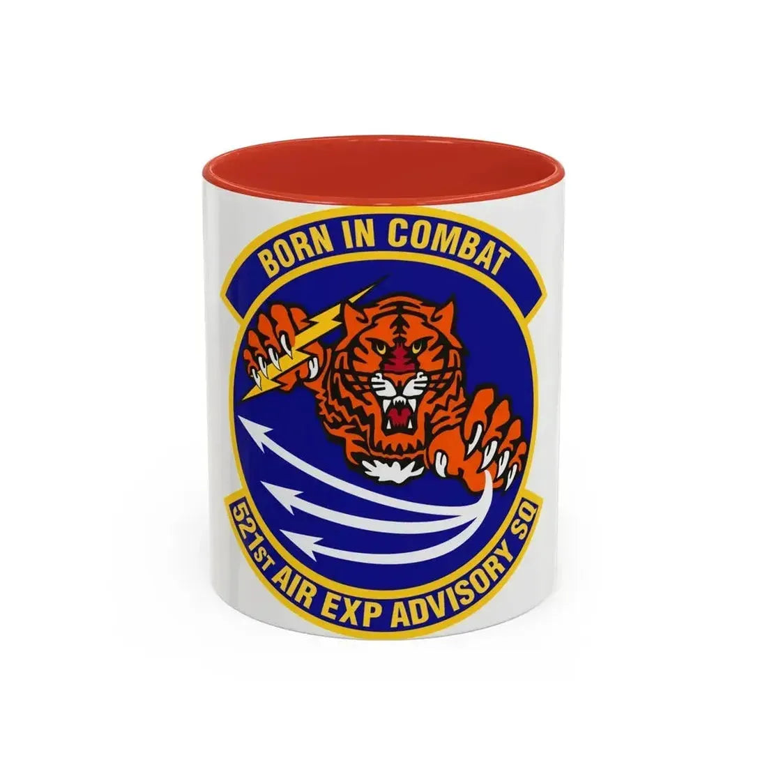 521st Air Expeditionary Advisory Squadron (U.S. Air Force) Accent Coffee Mug 11oz Red - Go Mug Yourself