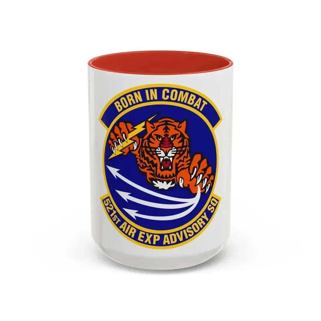 521st Air Expeditionary Advisory Squadron (U.S. Air Force) Accent Coffee Mug 15oz Red - Go Mug Yourself