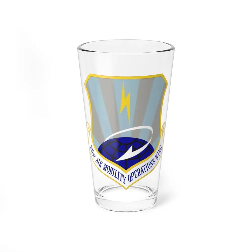 521st Air Mobility Operations Wing (U.S. Air Force) Pint Glass 16oz 16oz - Go Mug Yourself