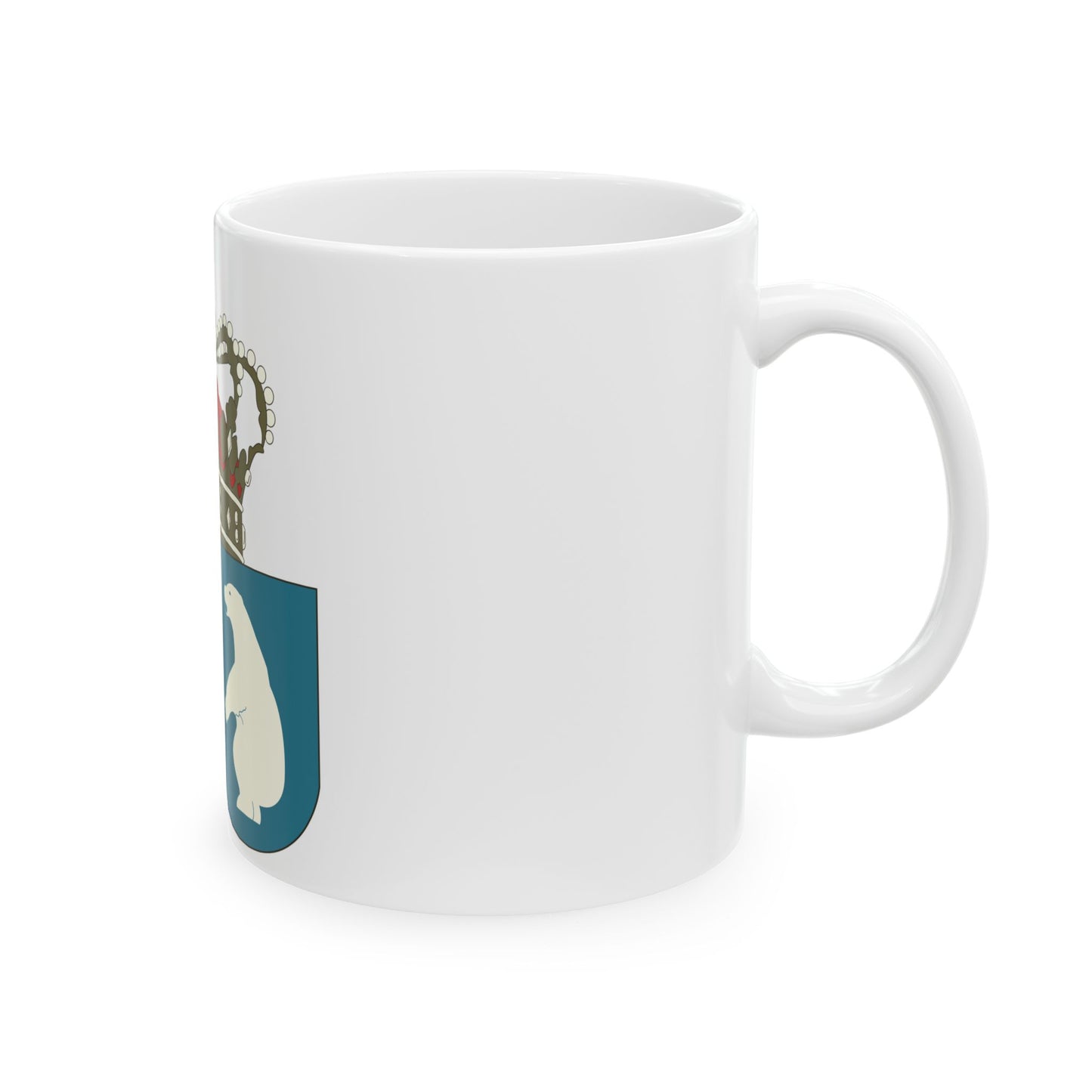 Coat of arms of the County of Greenland - White Coffee Mug
