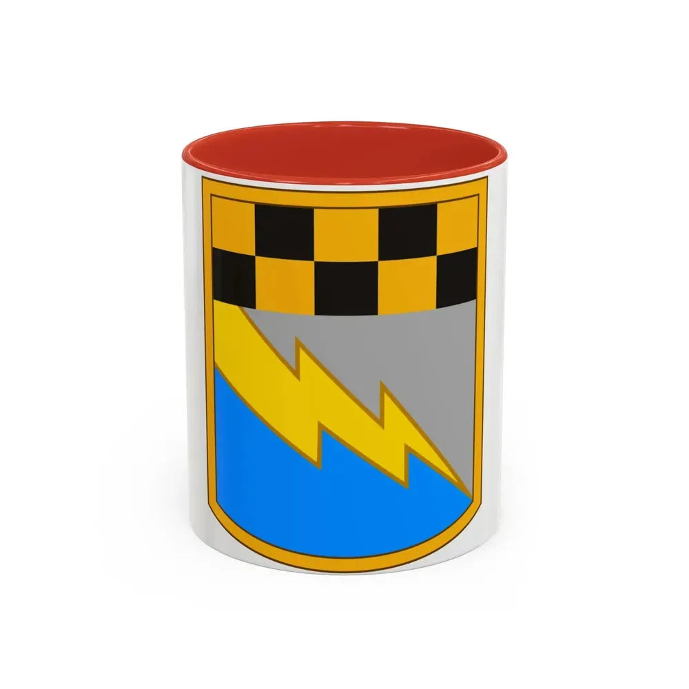 525th Expeditionary Military Intelligence Brigade (U.S. Army) Accent Coffee Mug 11oz Red - Go Mug Yourself