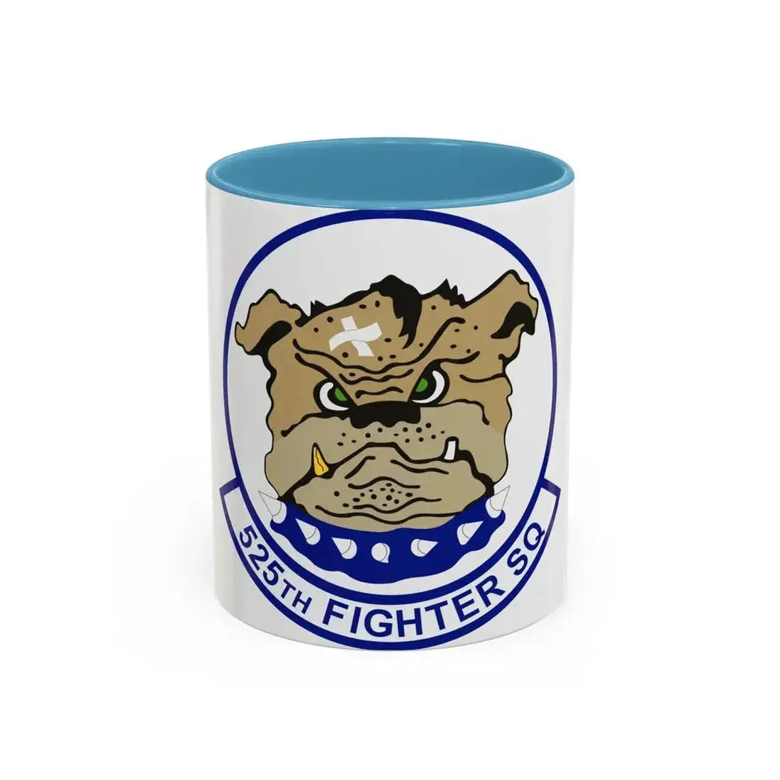 525th Fighter Squadron (U.S. Air Force) Accent Coffee Mug 11oz Light Blue - Go Mug Yourself