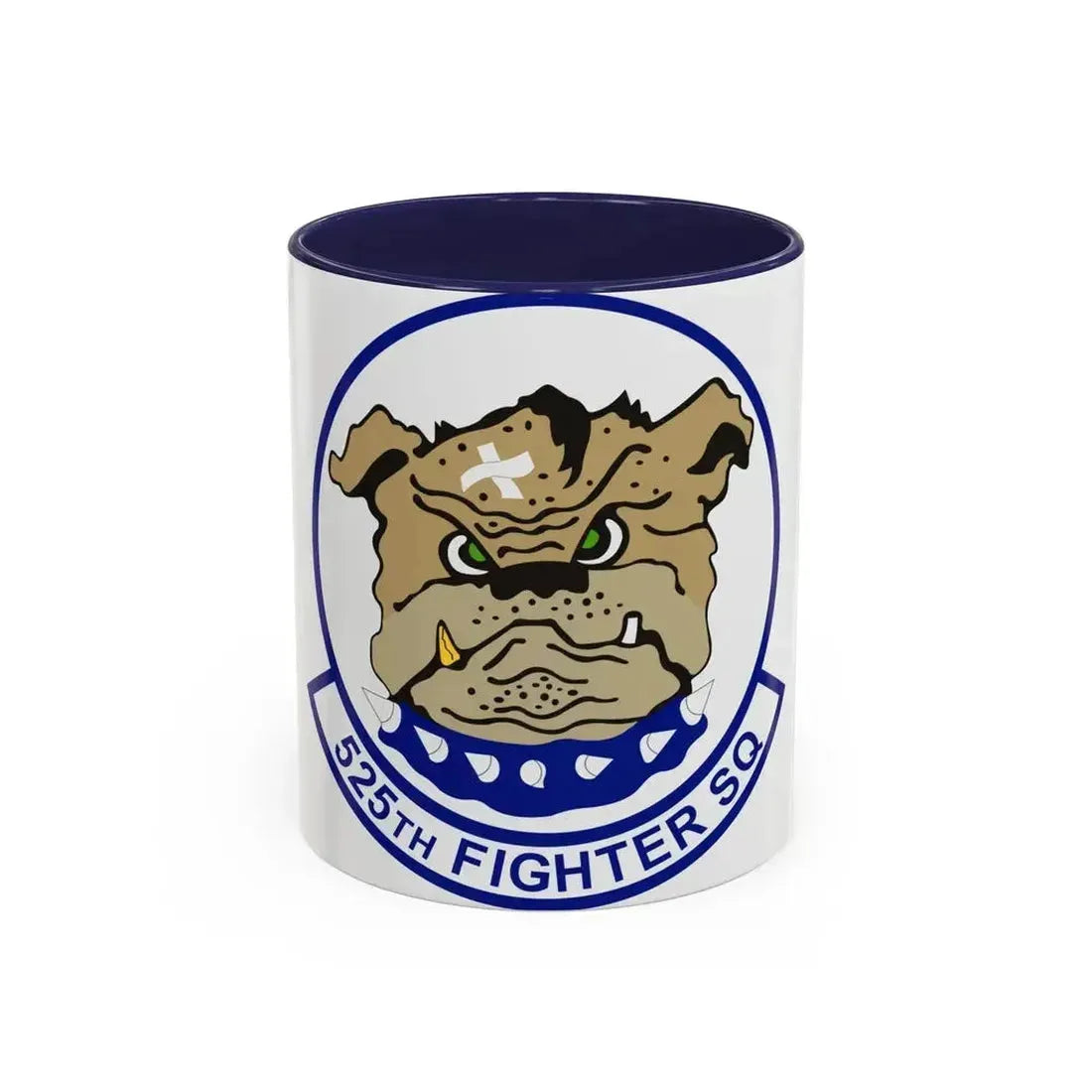525th Fighter Squadron (U.S. Air Force) Accent Coffee Mug 11oz Navy - Go Mug Yourself
