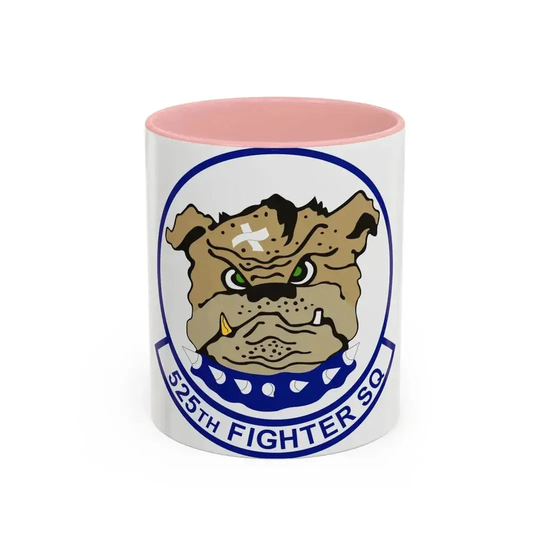 525th Fighter Squadron (U.S. Air Force) Accent Coffee Mug 11oz Pink - Go Mug Yourself