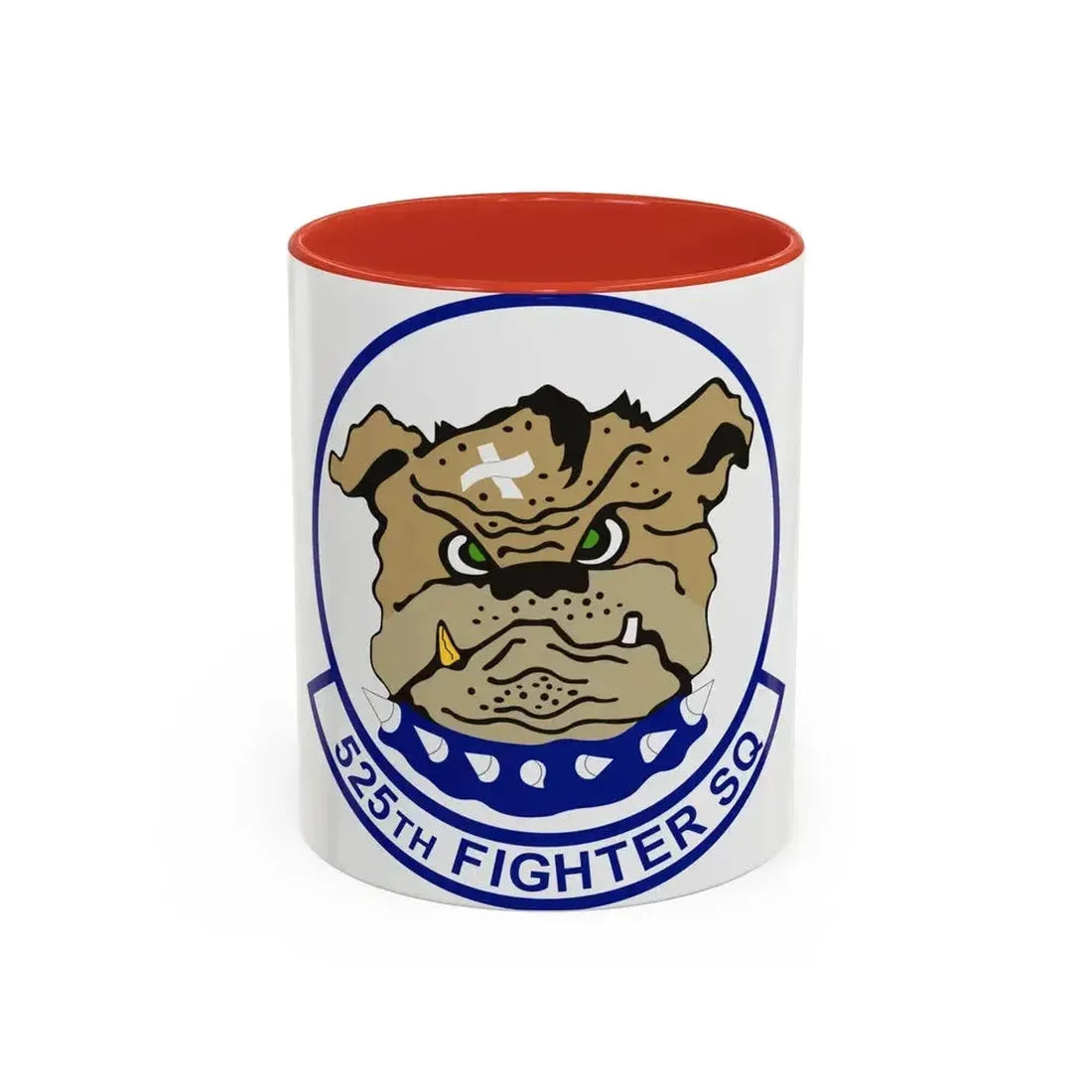 525th Fighter Squadron (U.S. Air Force) Accent Coffee Mug 11oz Red - Go Mug Yourself