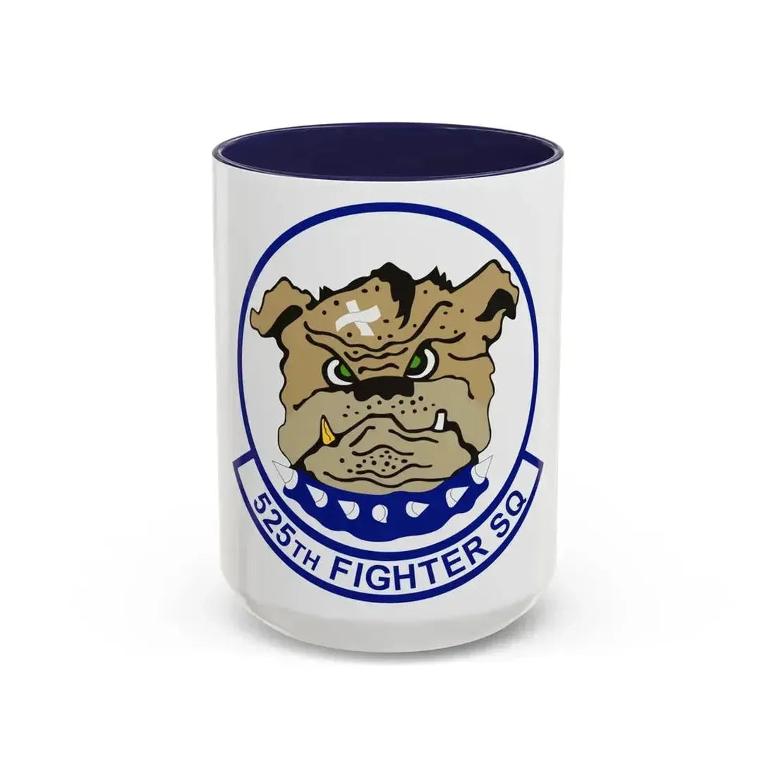 525th Fighter Squadron (U.S. Air Force) Accent Coffee Mug 15oz Navy - Go Mug Yourself