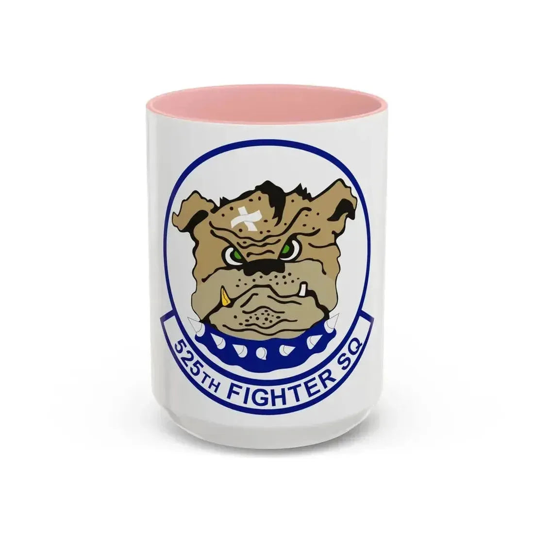 525th Fighter Squadron (U.S. Air Force) Accent Coffee Mug 15oz Pink - Go Mug Yourself
