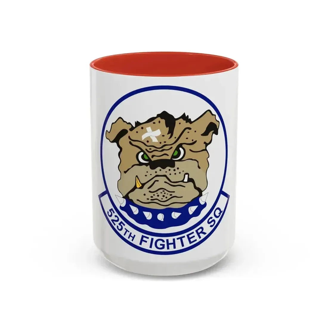 525th Fighter Squadron (U.S. Air Force) Accent Coffee Mug 15oz Red - Go Mug Yourself
