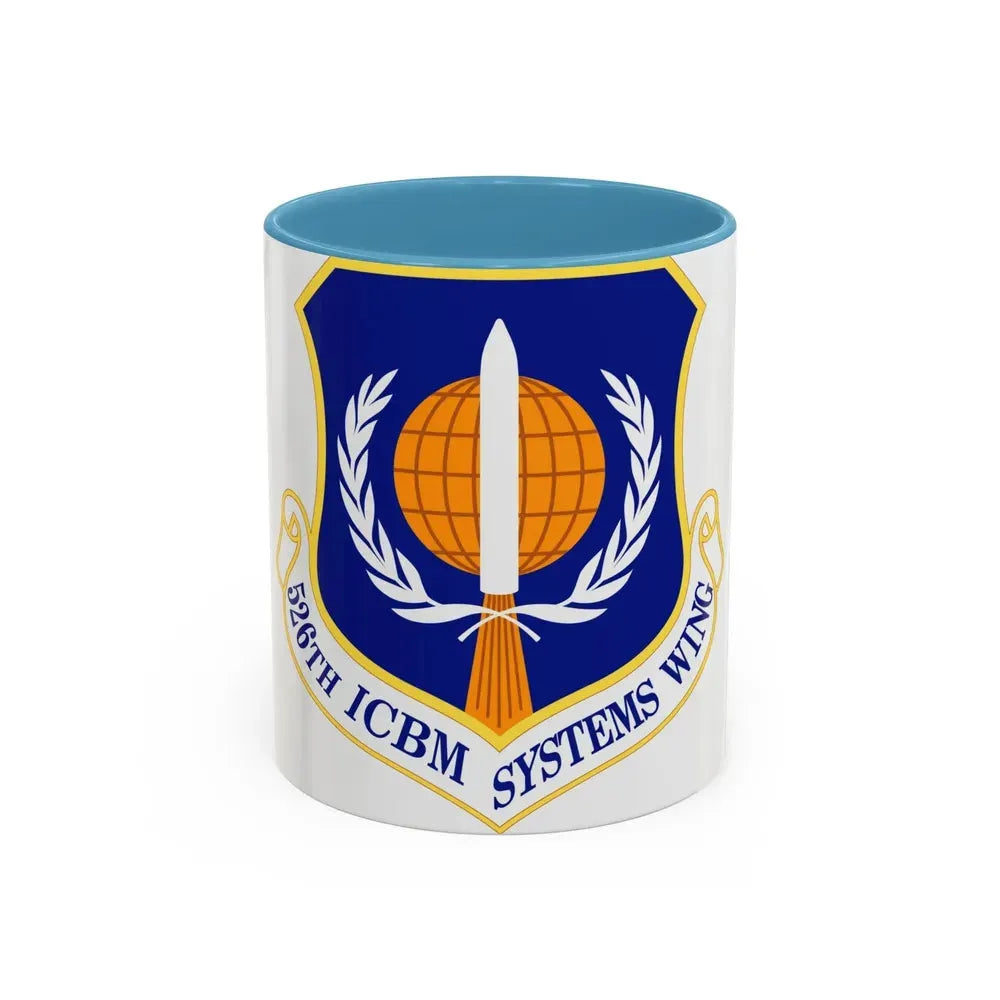 526th ICBM Systems Wing (U.S. Air Force) Accent Coffee Mug 11oz Light Blue - Go Mug Yourself