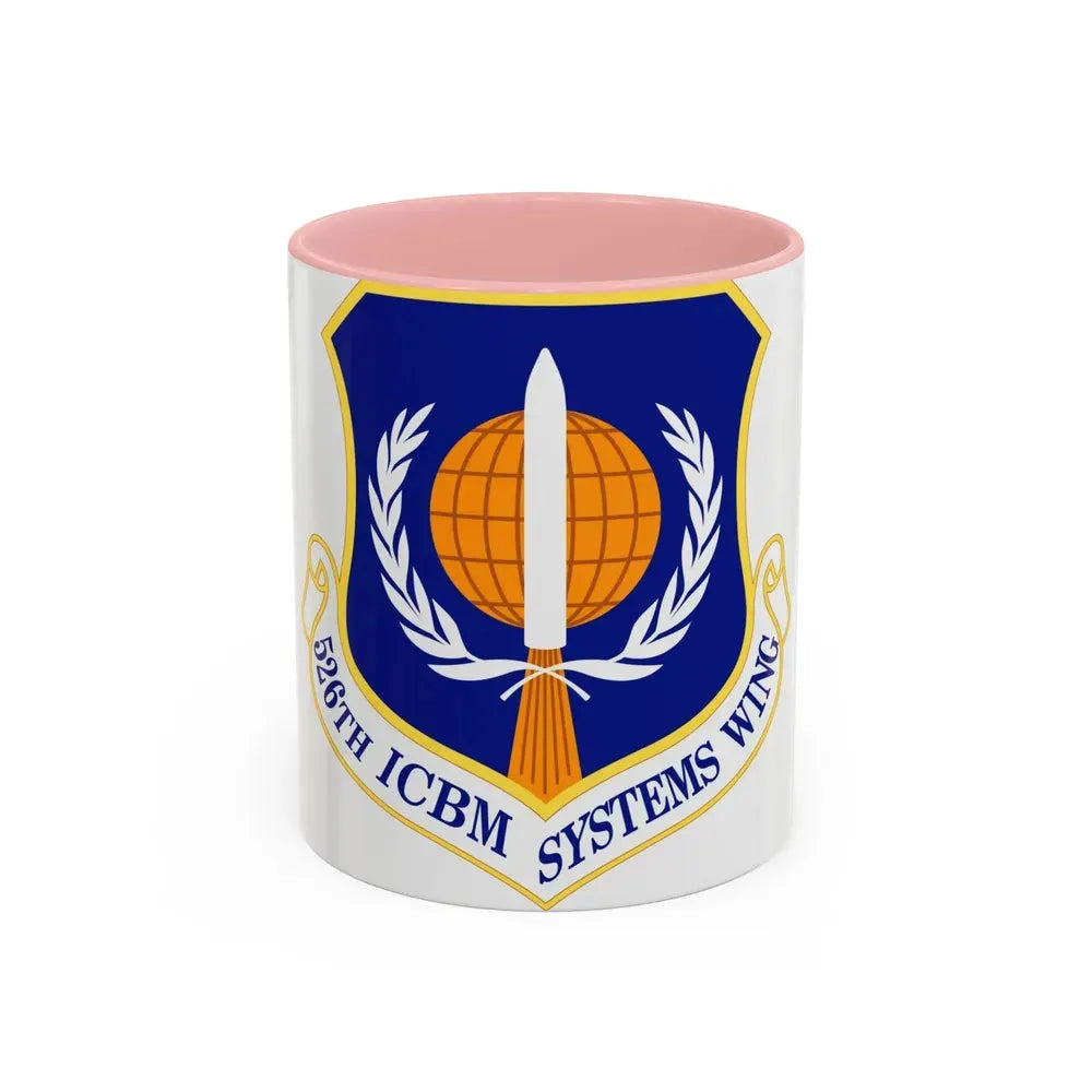 526th ICBM Systems Wing (U.S. Air Force) Accent Coffee Mug 11oz Pink - Go Mug Yourself