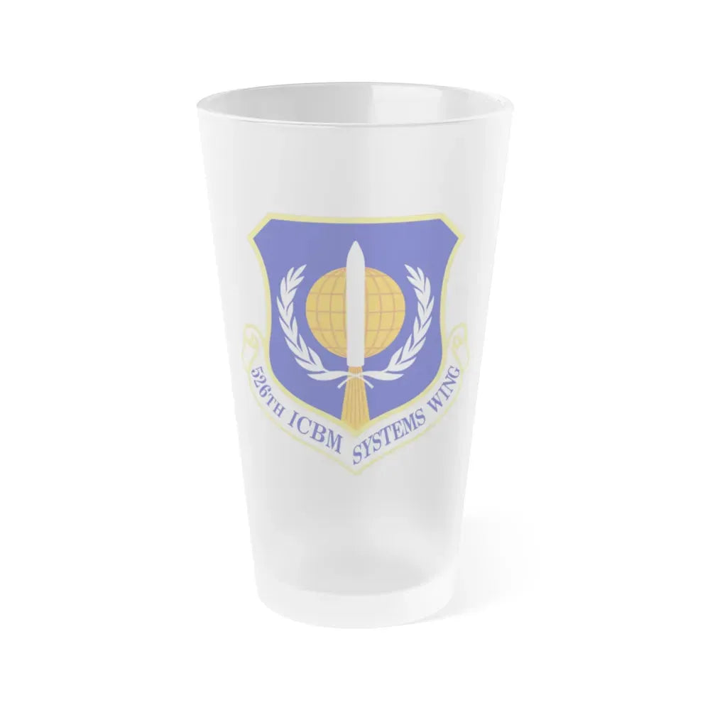 526th ICBM Systems Wing (U.S. Air Force) Frosted Pint Glass 16oz 16oz Frosted - Go Mug Yourself