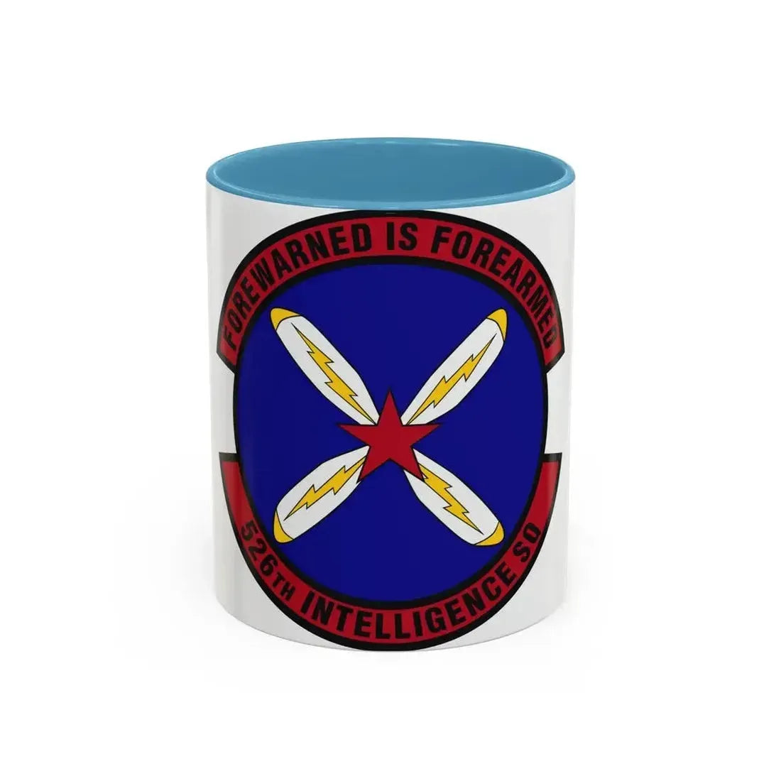 526th Intelligence Squadron (U.S. Air Force) Accent Coffee Mug 11oz Light Blue - Go Mug Yourself