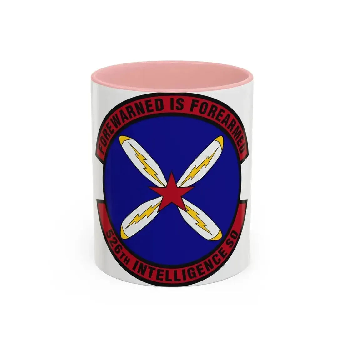 526th Intelligence Squadron (U.S. Air Force) Accent Coffee Mug 11oz Pink - Go Mug Yourself
