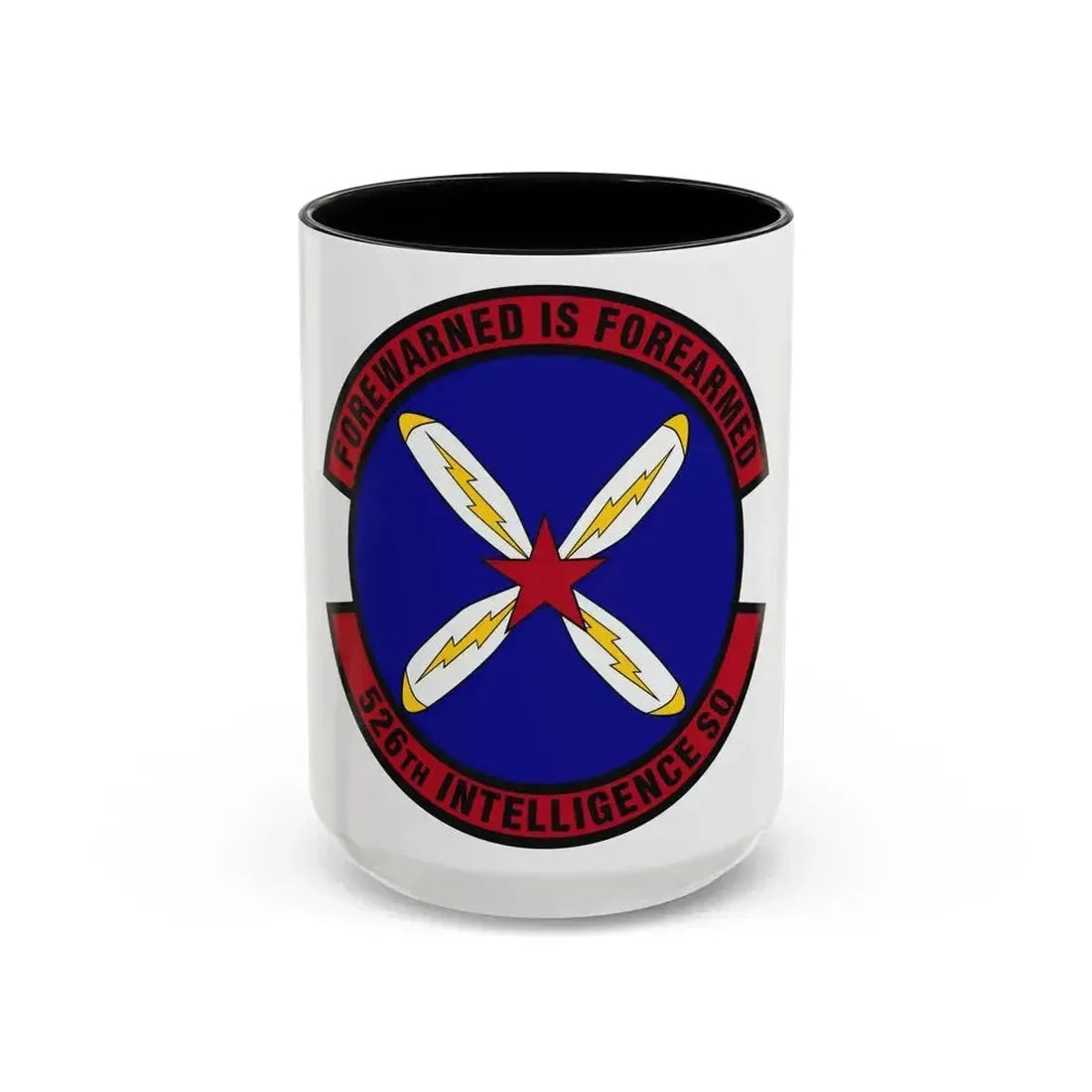 526th Intelligence Squadron (U.S. Air Force) Accent Coffee Mug 15oz Black - Go Mug Yourself