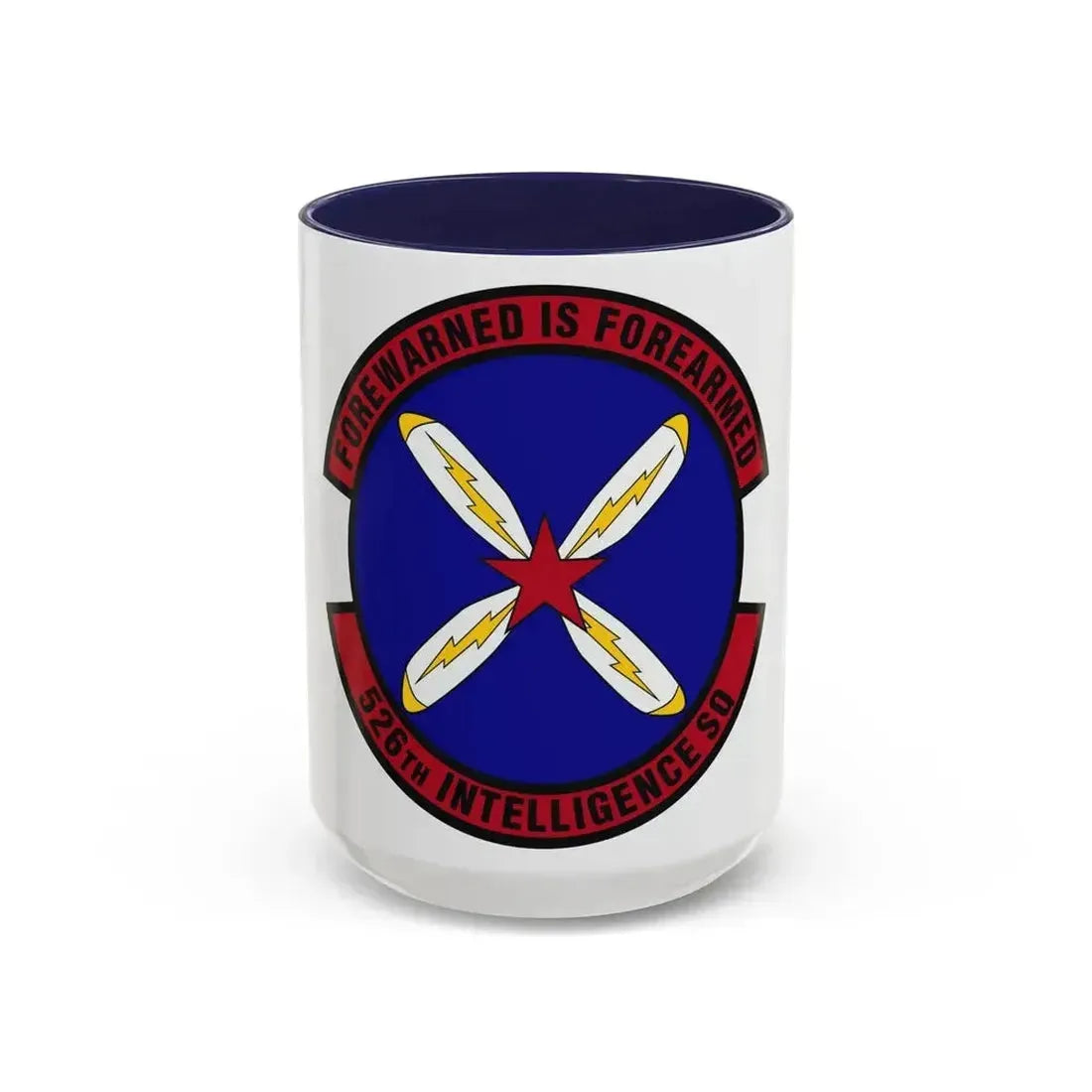 526th Intelligence Squadron (U.S. Air Force) Accent Coffee Mug 15oz Navy - Go Mug Yourself