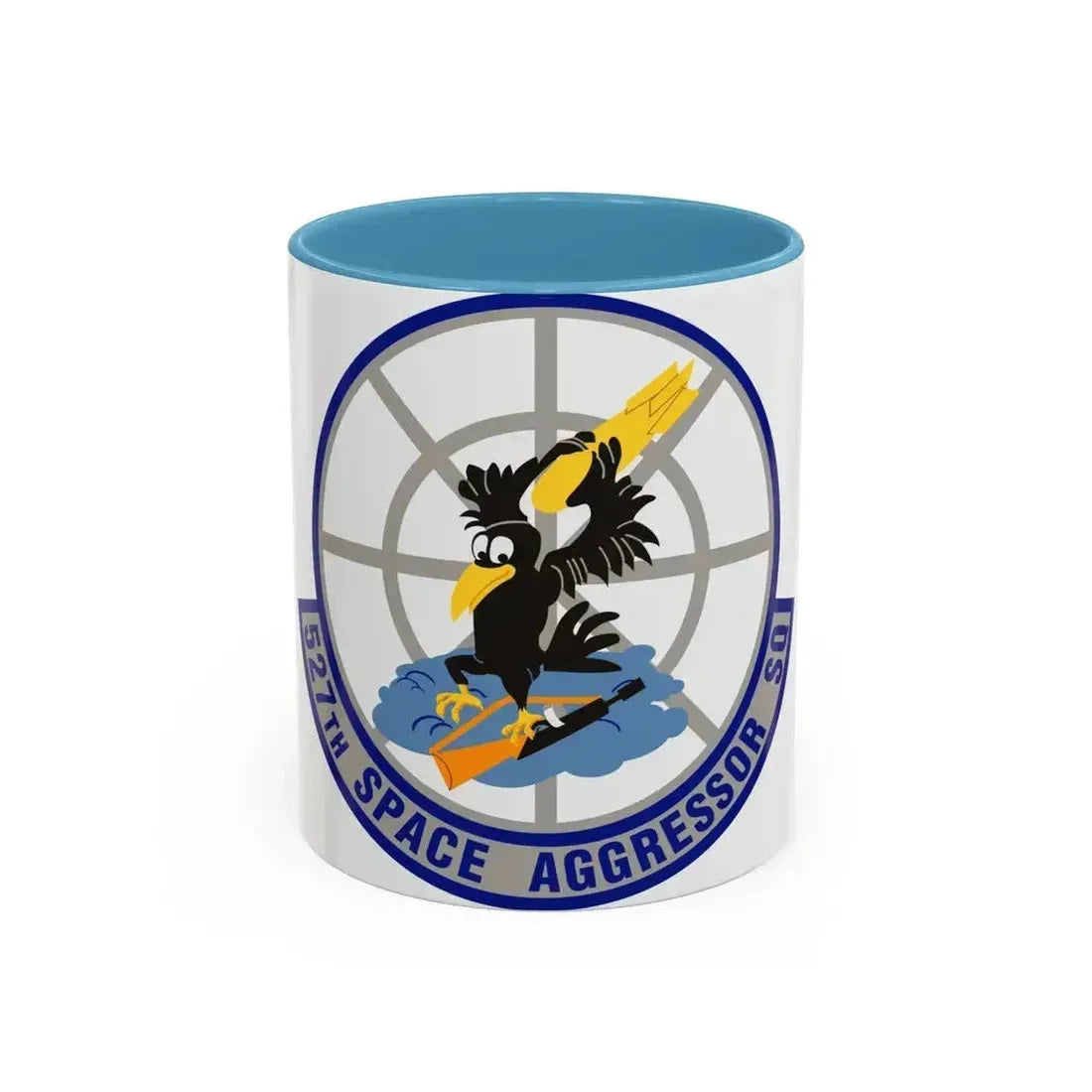 527th Space Aggressor Squadron (U.S. Air Force) Accent Coffee Mug 11oz Light Blue - Go Mug Yourself
